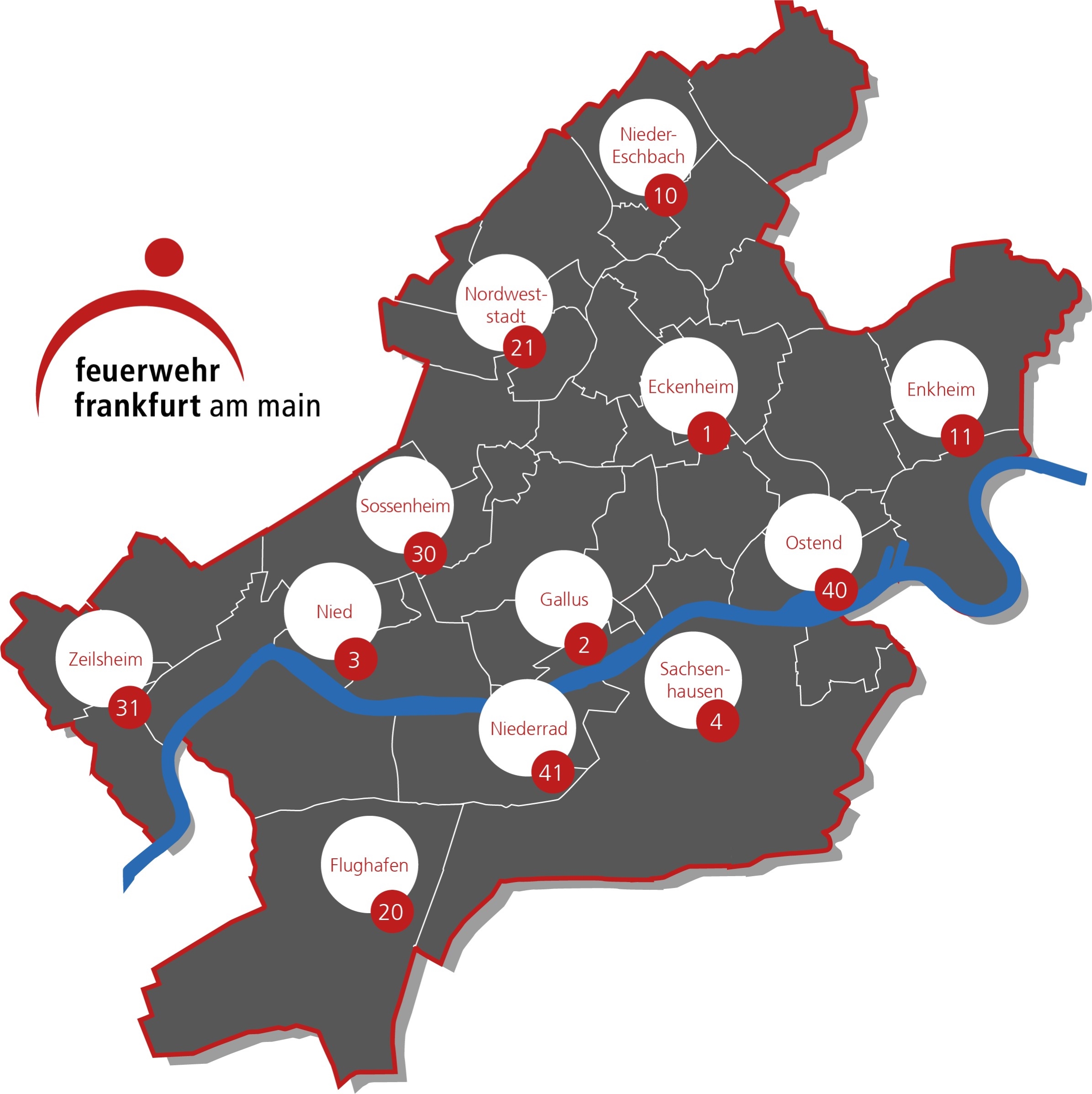 Link zu: Standorte der Berufsfeuerwehr Frankfurt | © Feuerwehr Frankfurt am Main