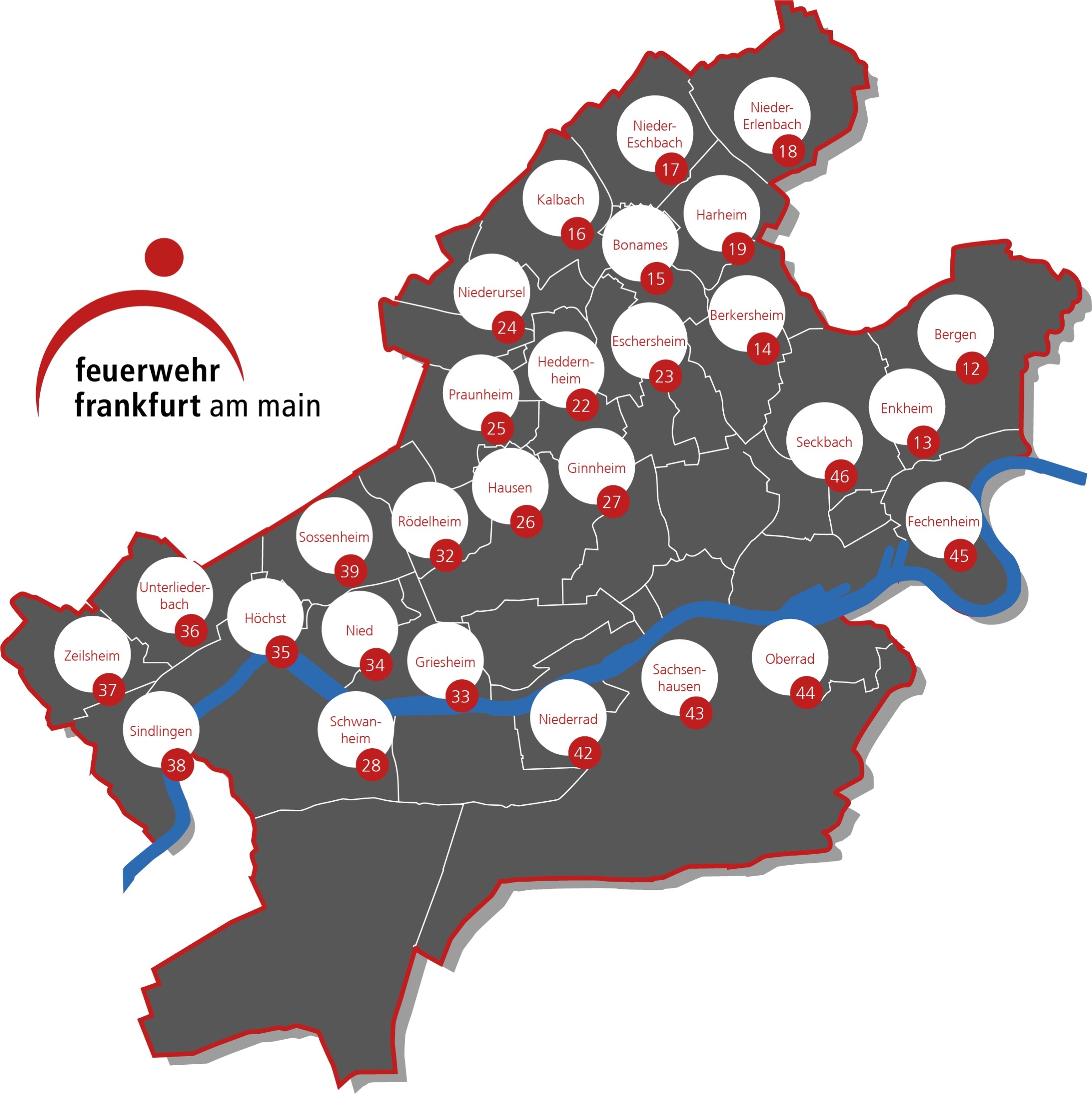 Link zu: Standorte der Freiwilligen Feuerwehr Frankfurt am Main | © Feuerwehr Frankfurt am Main